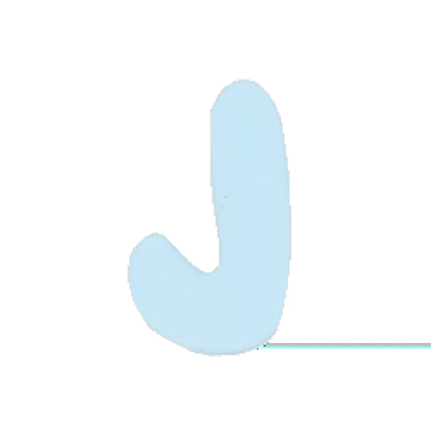 Silicone Dog Charms | Letters & Symbols for Personalized Dog Collars and Leashes - Sky Blue