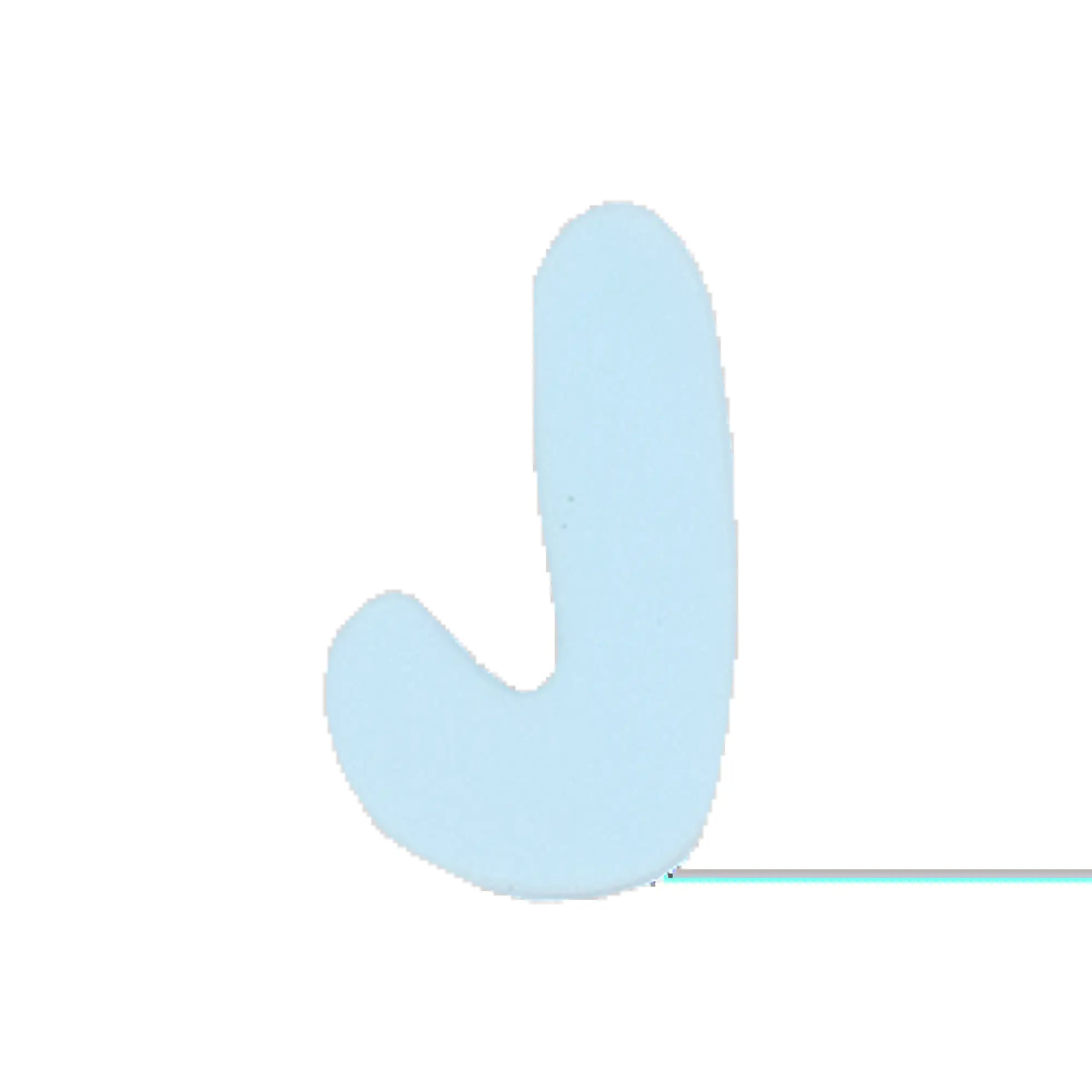 Silicone Dog Charms | Letters & Symbols for Personalized Dog Collars and Leashes - Sky Blue