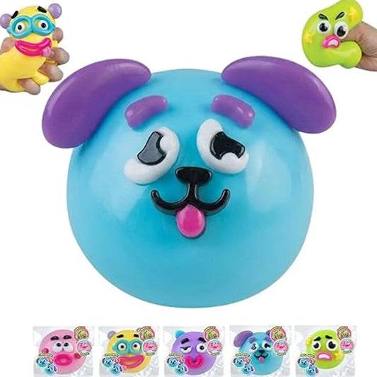 Smushers Squishy Cutie Toy - Multisensory Stress Relief Dog Face Swap, Soft and Moldable, Portable Anxiety Relief, Safe Maltose Material, Ideal for Party Favors