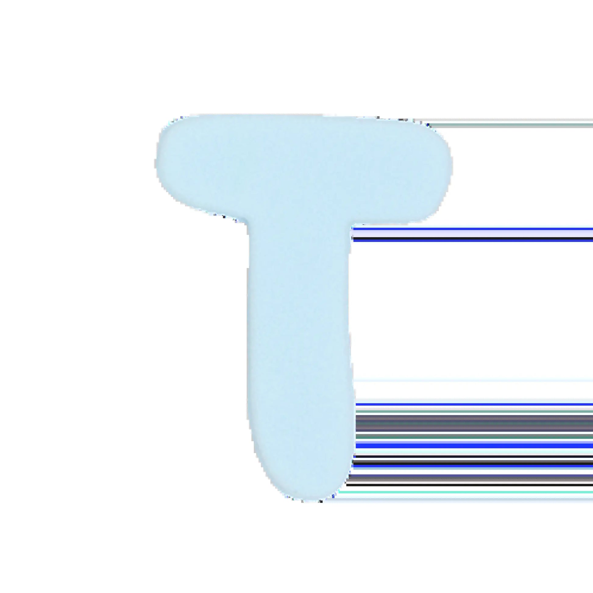 Silicone Dog Charms | Letters & Symbols for Personalized Dog Collars and Leashes - Sky Blue