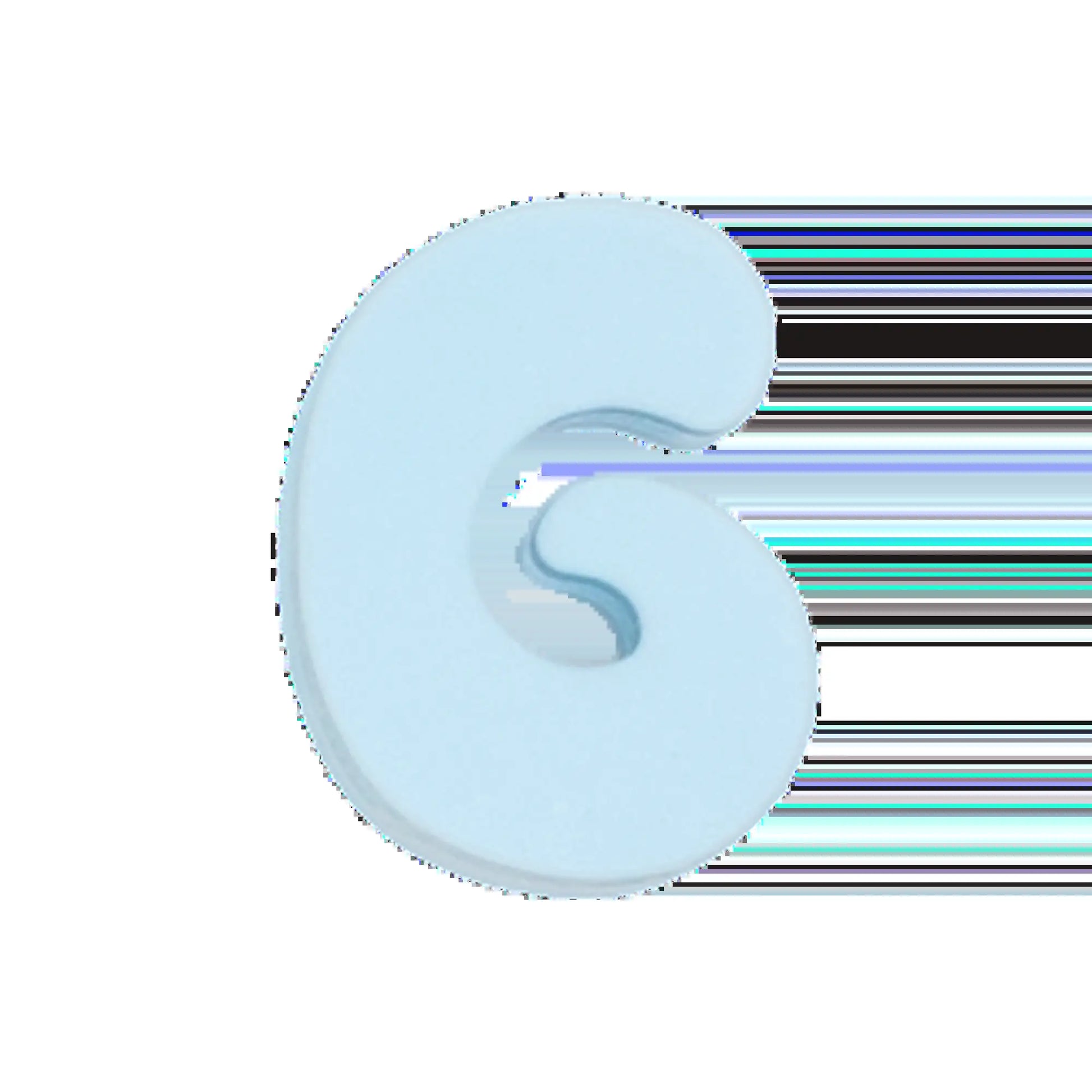 Silicone Dog Charms | Letters & Symbols for Personalized Dog Collars and Leashes - Sky Blue