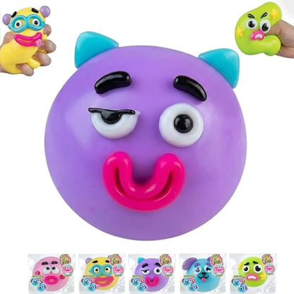 Smushers Squishy Cutie Toy - Multisensory Stress Relief Dog Face Swap, Soft and Moldable, Portable Anxiety Relief, Safe Maltose Material, Ideal for Party Favors