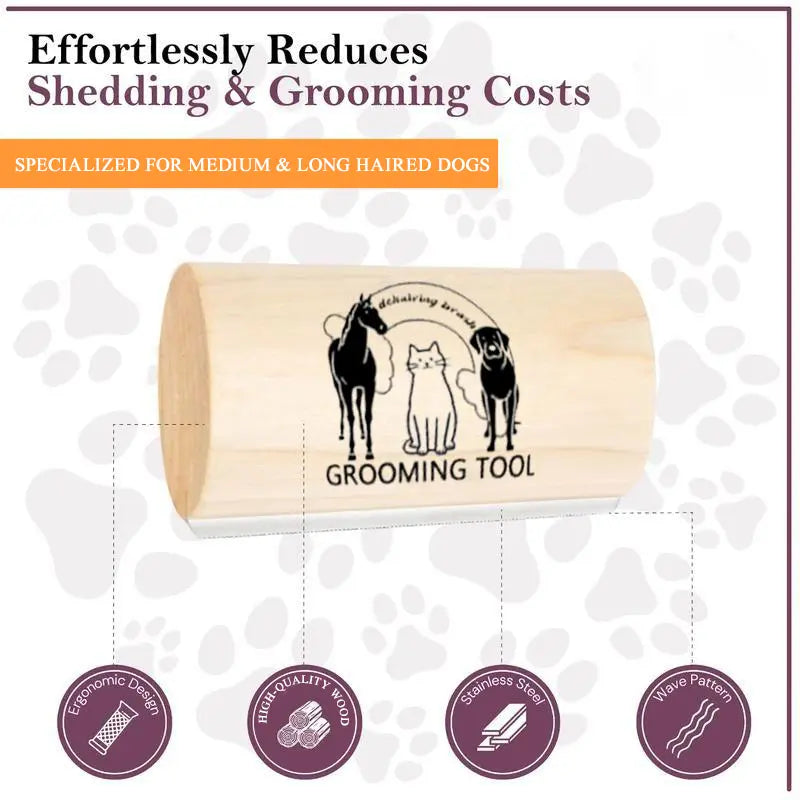 Dog Brush for Shedding & Grooming 5 Inch Comb for Short & Long Haired Dogs Efficient Fur Removal Deshedding Tool 5Oz Weight Groomer Tools Outdoorfun Outdoor Fun Summervibes Pet Lovers Petlovers