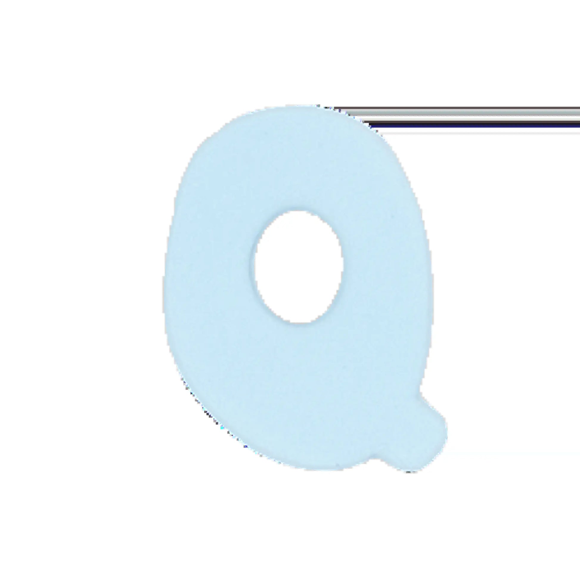 Silicone Dog Charms | Letters & Symbols for Personalized Dog Collars and Leashes - Sky Blue