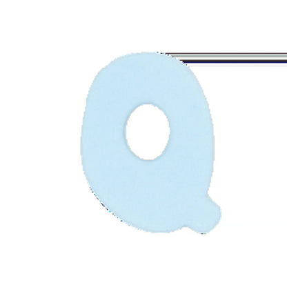 Silicone Dog Charms | Letters & Symbols for Personalized Dog Collars and Leashes - Sky Blue