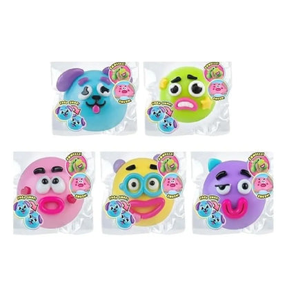 Smushers Squishy Cutie Toy - Multisensory Stress Relief Dog Face Swap, Soft and Moldable, Portable Anxiety Relief, Safe Maltose Material, Ideal for Party Favors