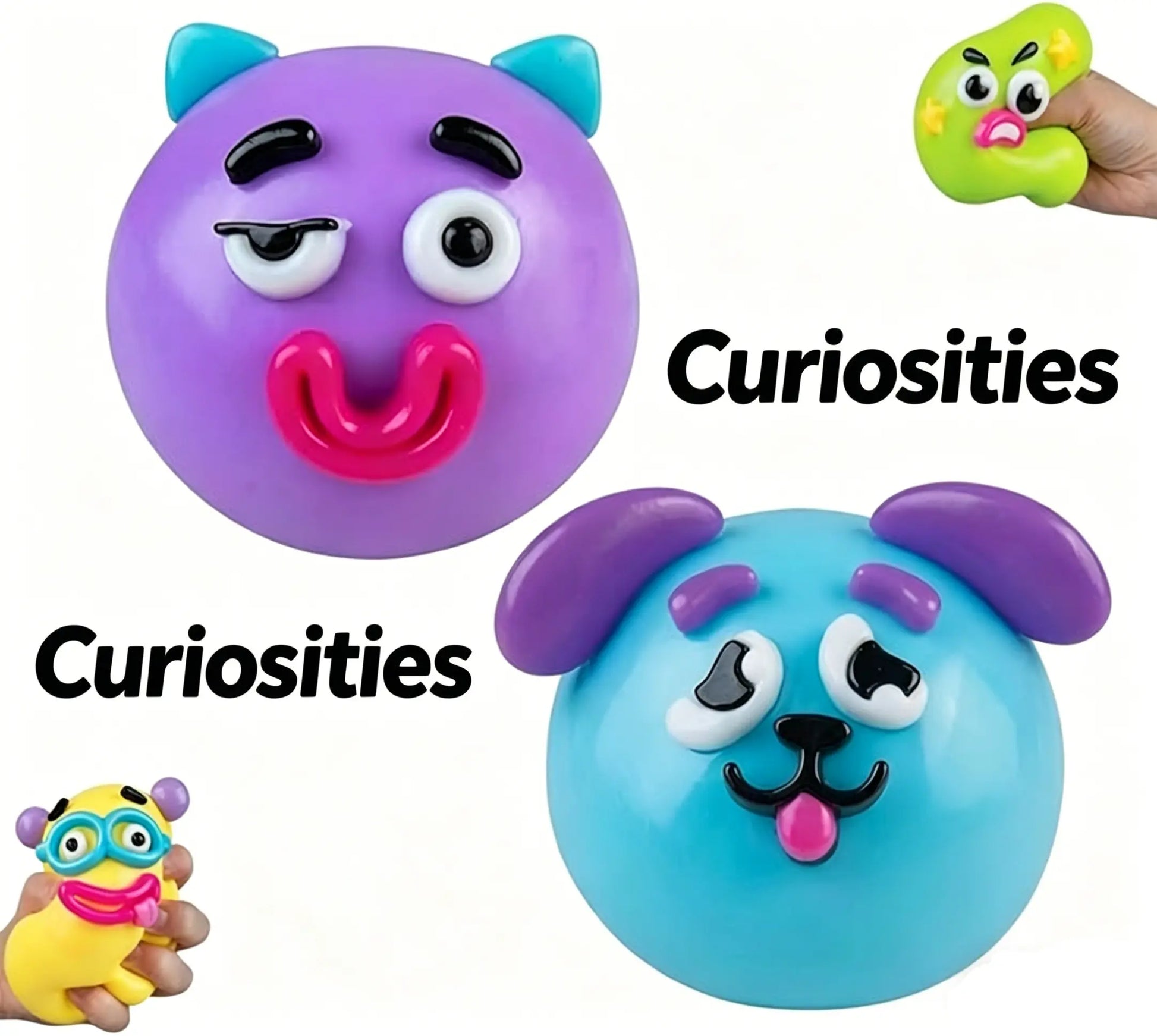 Smushers Squishy Cutie Toy - Multisensory Stress Relief Dog Face Swap, Soft and Moldable, Portable Anxiety Relief, Safe Maltose Material, Ideal for Party Favors