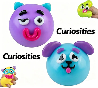 Smushers Squishy Cutie Toy - Multisensory Stress Relief Dog Face Swap, Soft and Moldable, Portable Anxiety Relief, Safe Maltose Material, Ideal for Party Favors