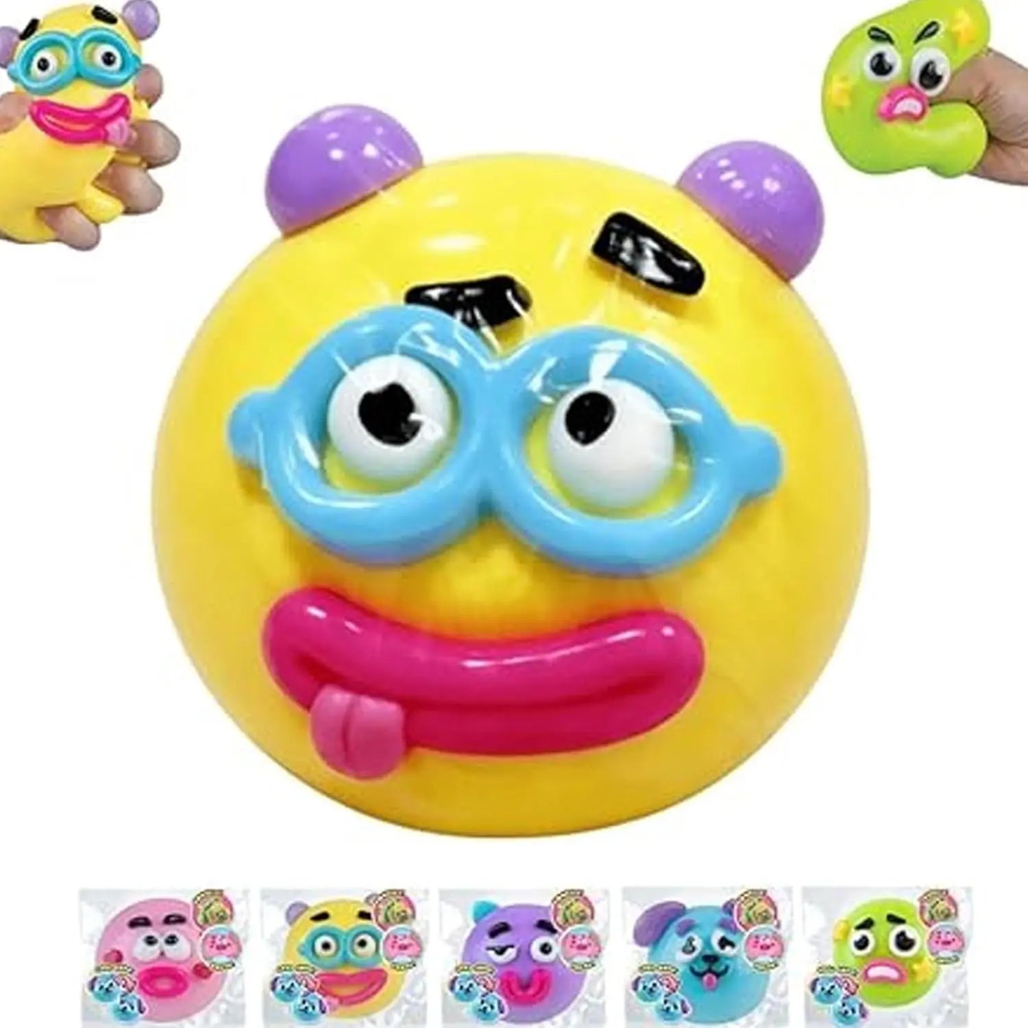 Smushers Squishy Cutie Toy - Multisensory Stress Relief Dog Face Swap, Soft and Moldable, Portable Anxiety Relief, Safe Maltose Material, Ideal for Party Favors