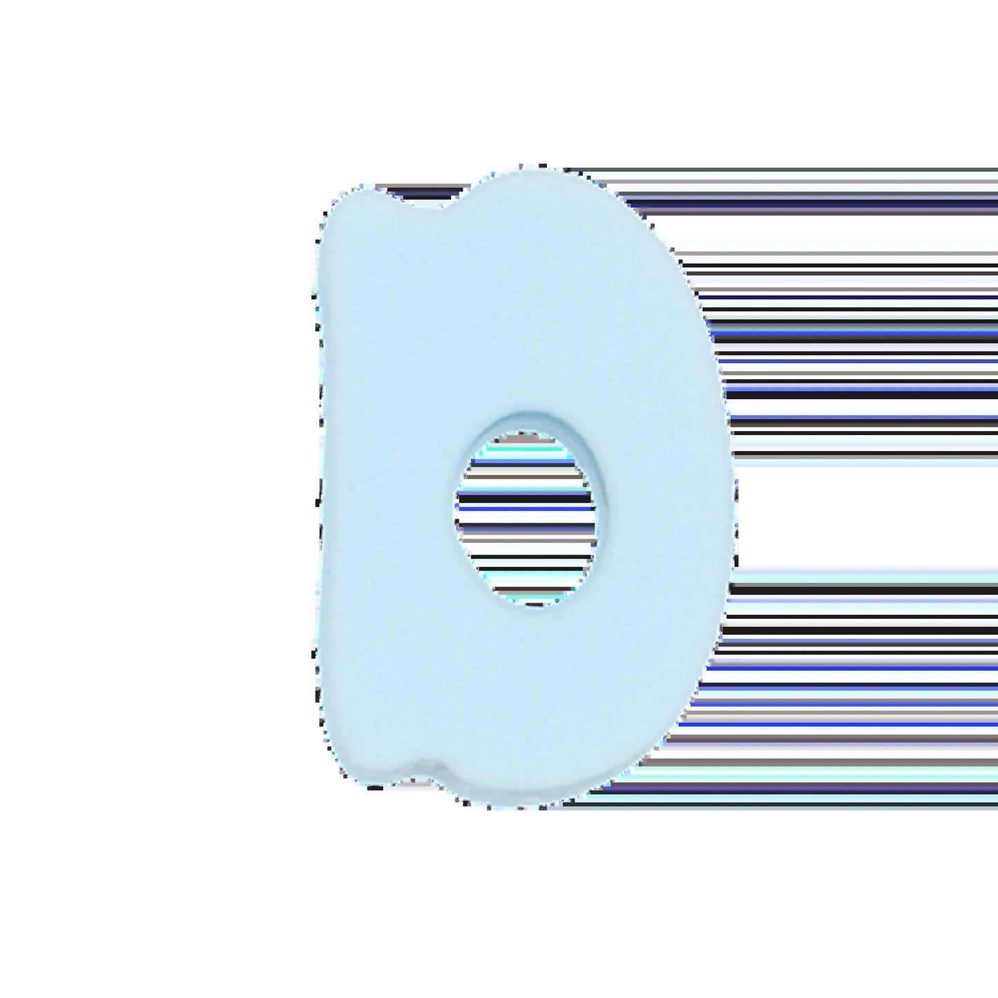 Silicone Dog Charms | Letters & Symbols for Personalized Dog Collars and Leashes - Sky Blue
